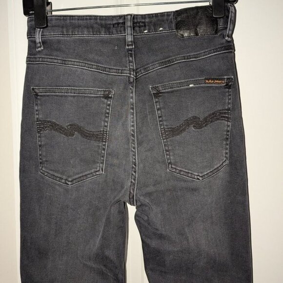 Nudie Jeans Co Hightop Tilde Night Spirit Dark Wash Rinse High Rise Tight Pant 6 - Picture 11 of 12